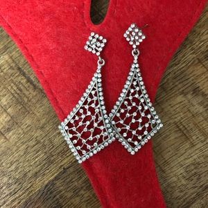 Gorgeous colour - silver earrings